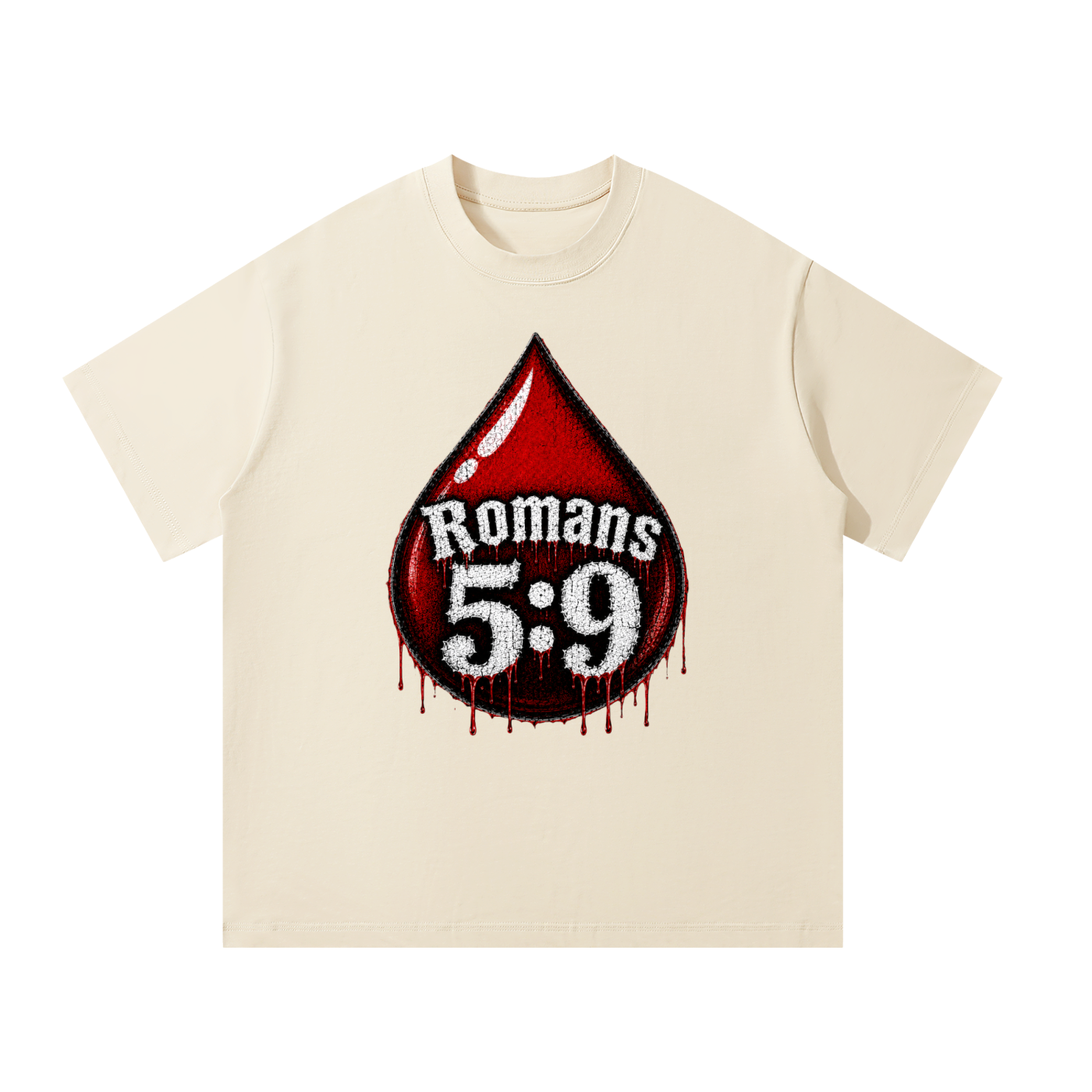 Romans 5:9 blood emoji T-Shirt