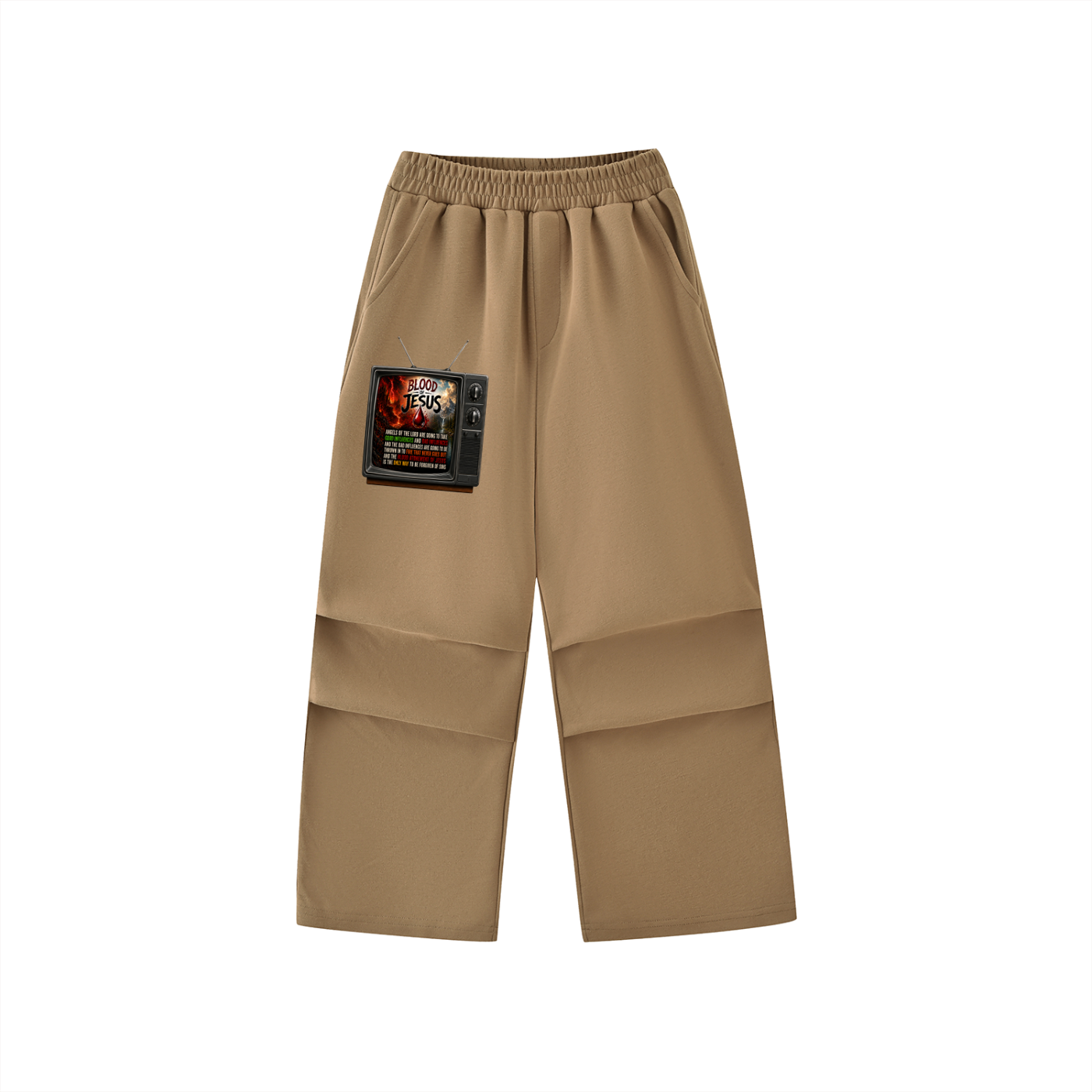 Blood of Jesus on a TV youth Sweatpants
