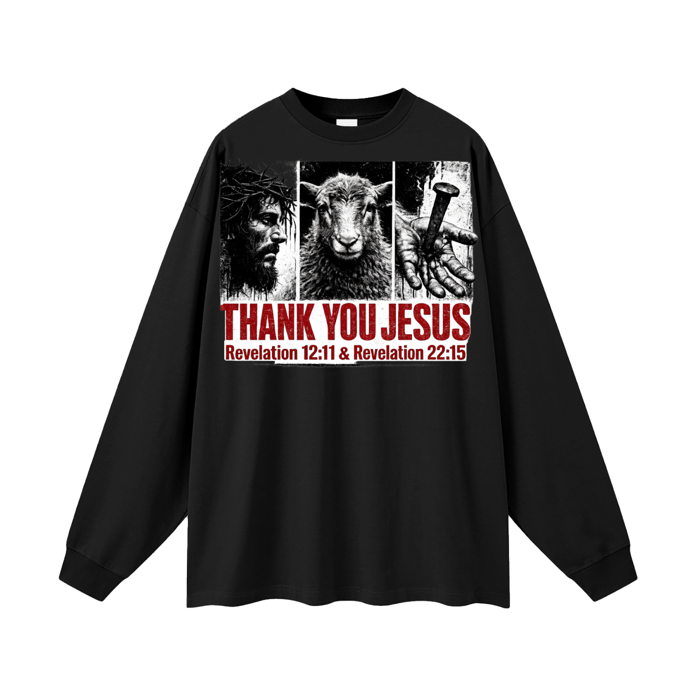 Thank you Jesus Long Sleeve T-Shirt