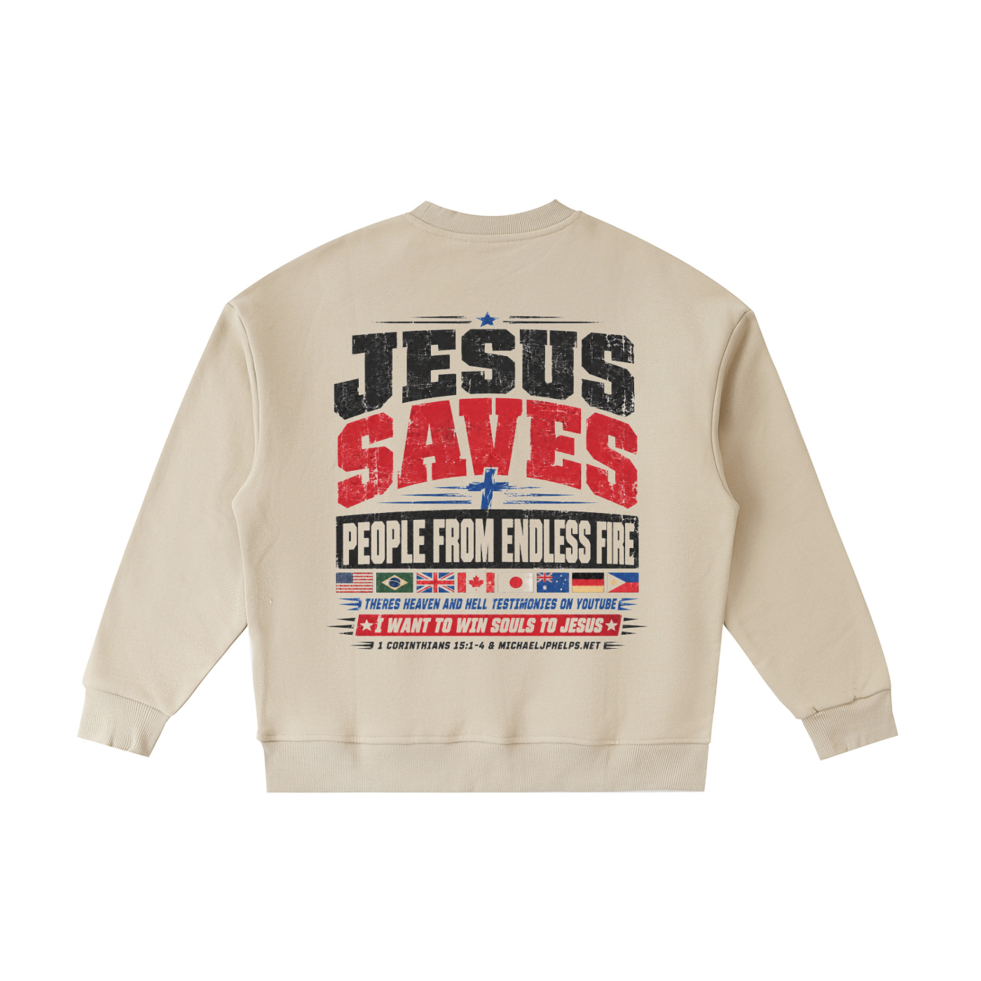 Jesus awesome on a TV on a youth Sweatshirt