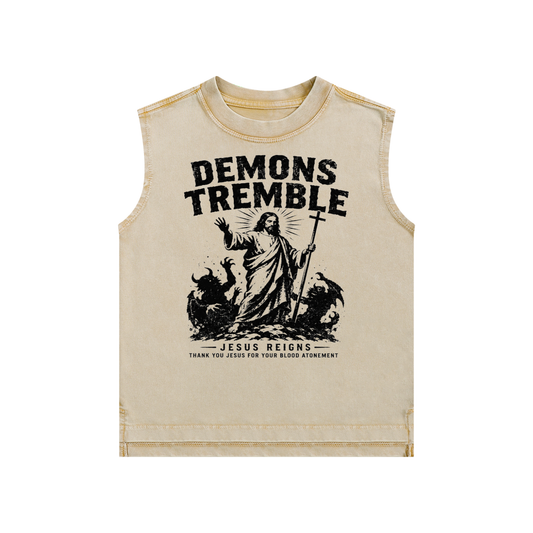 demons TREMBLE Kids Tank Top