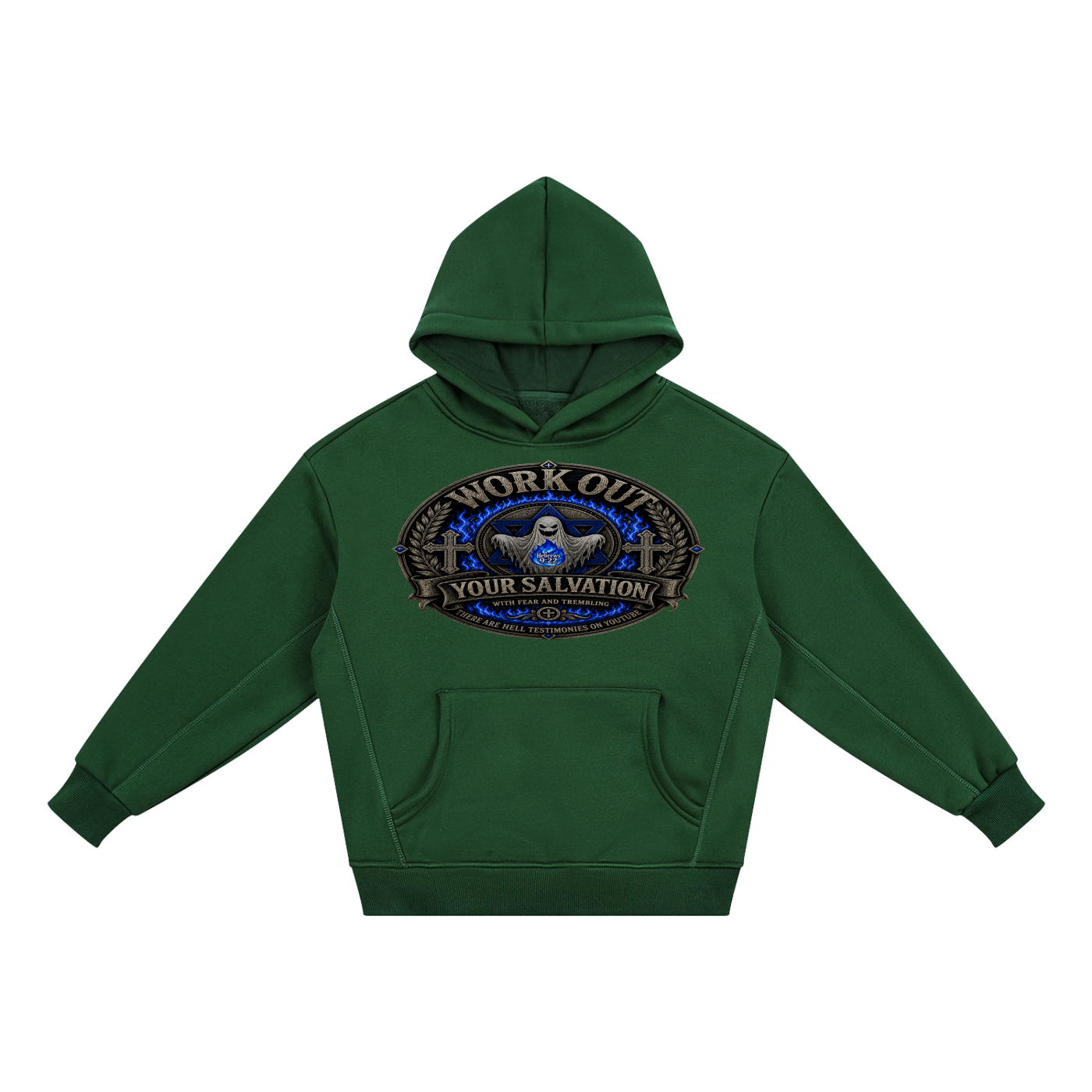 Workout salvation with fear and trembling Fleece youth Hoodie