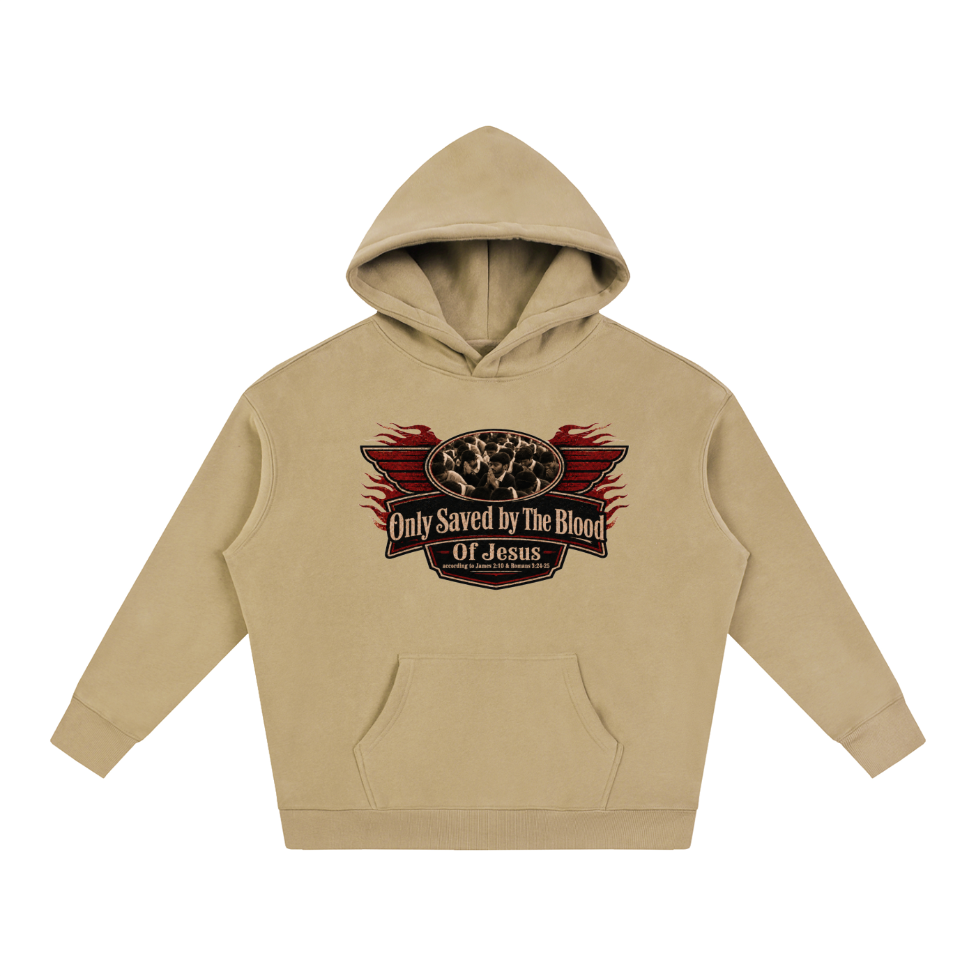 Only saved by the blood of Jesus Hoodie