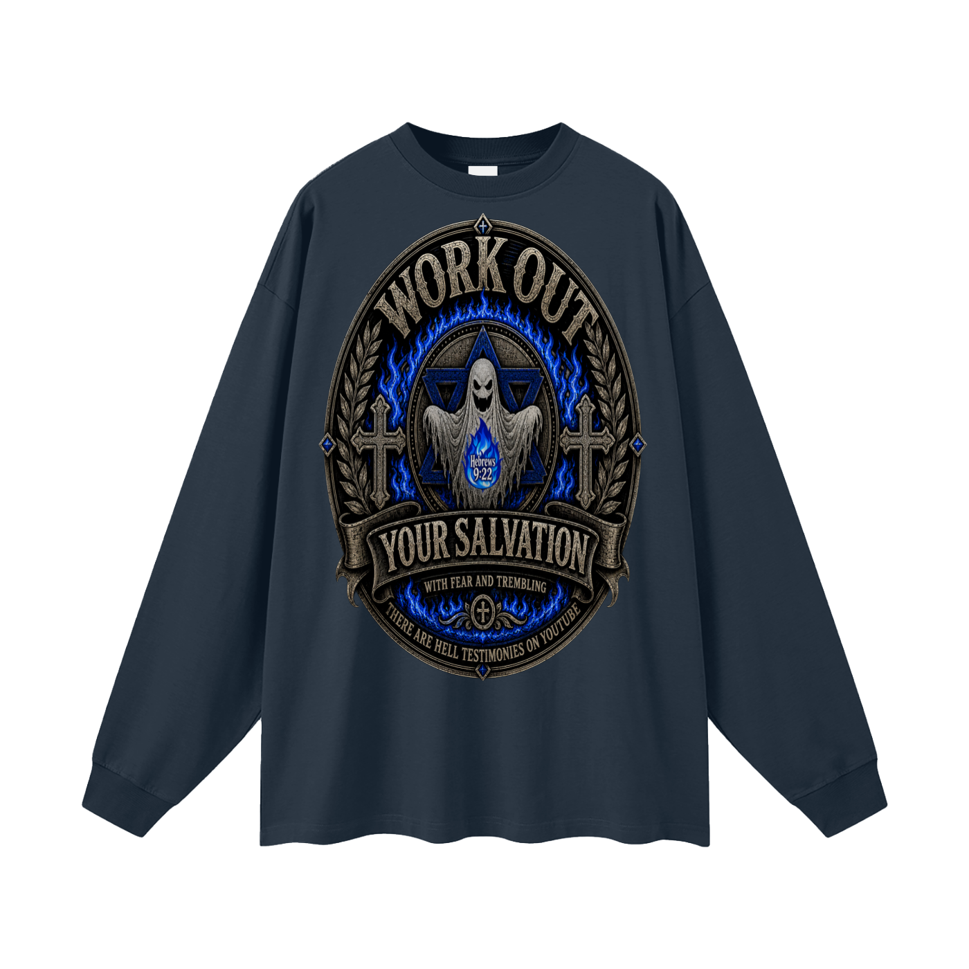 Hebrews 9:22 inspired Long Sleeve T-Shirt
