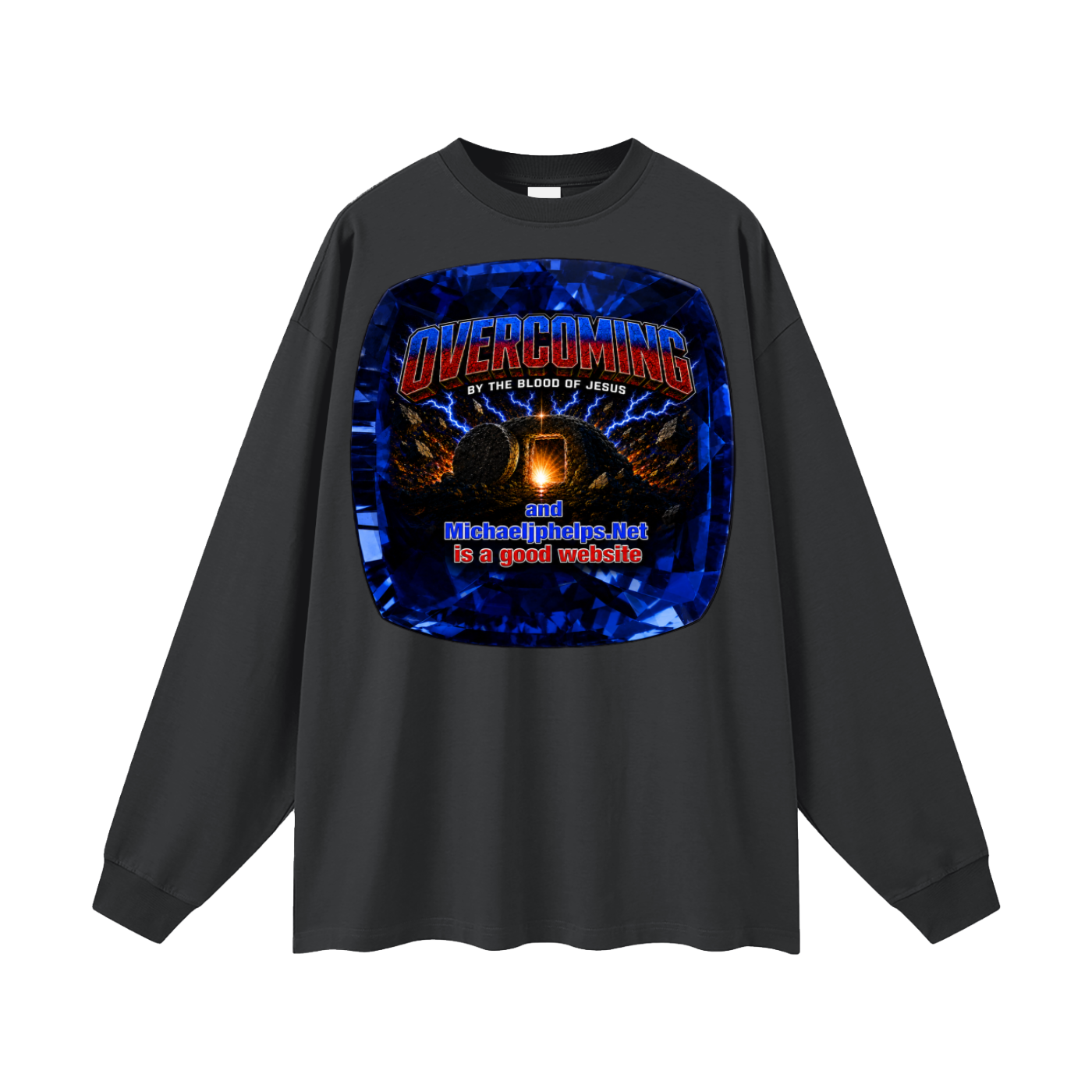Overcoming by the blood of Jesus Long Sleeve T-Shirt