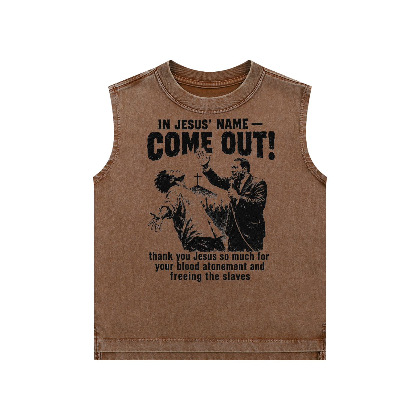 Come out in the name of Jesus kids Tank Top