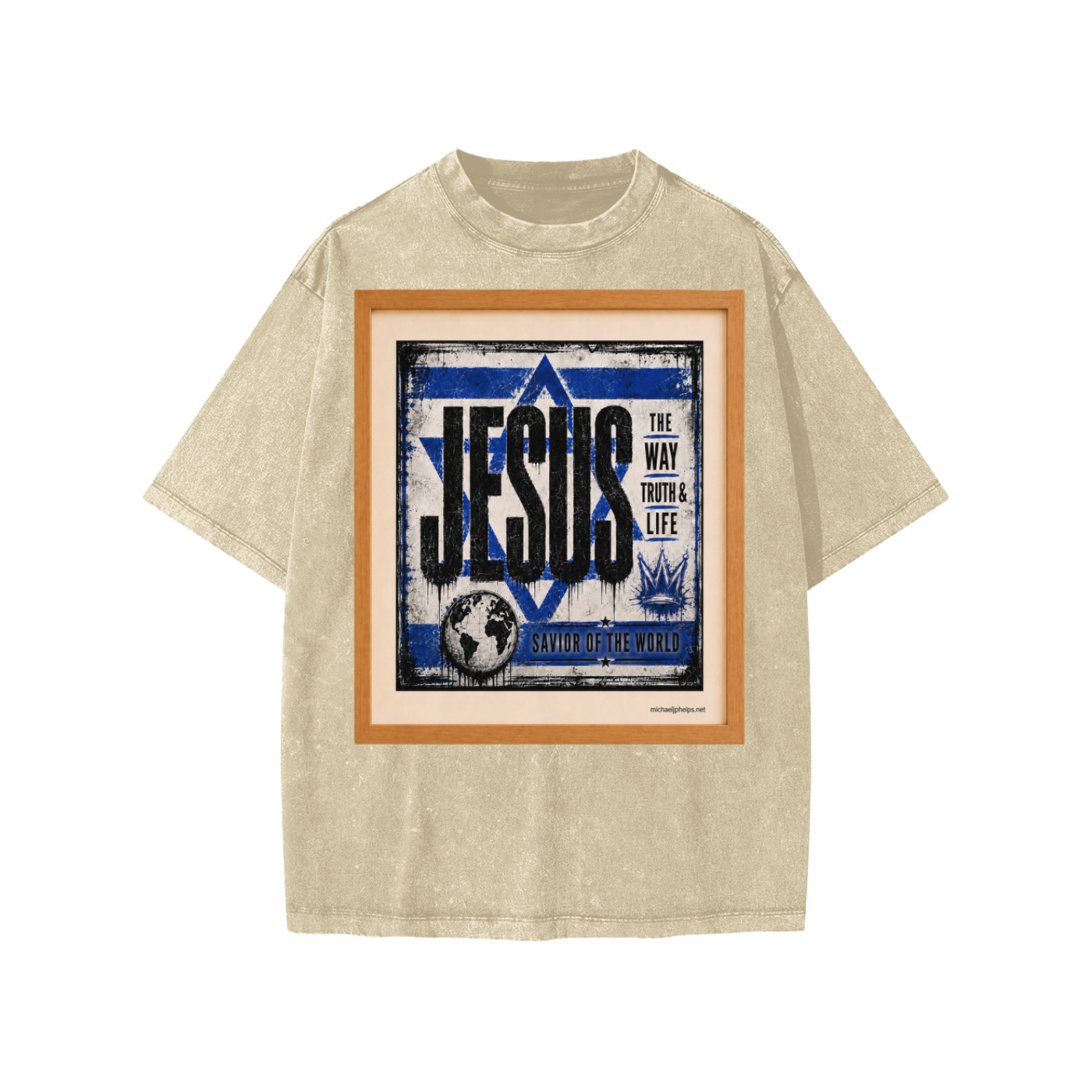 Jesus picture frame Kids' T-Shirt
