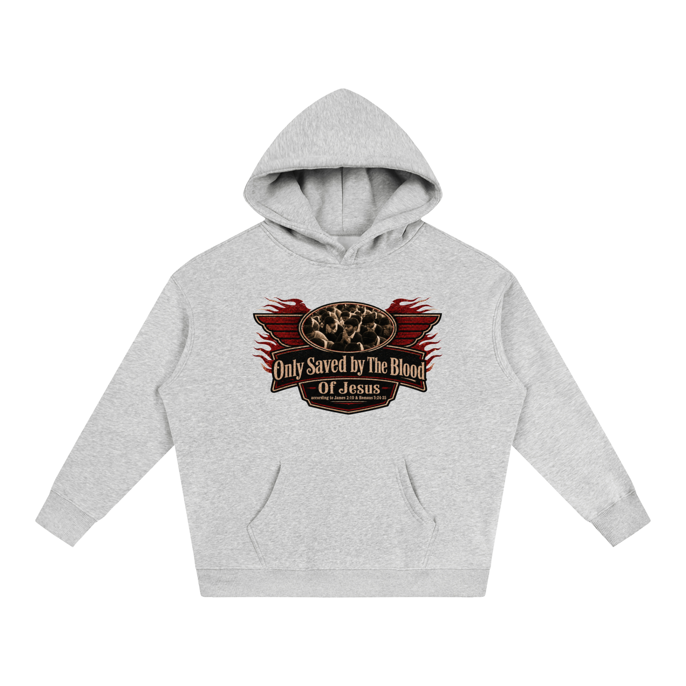 Only saved by the blood of Jesus Hoodie