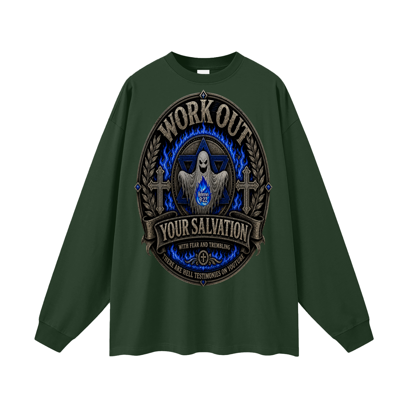 Hebrews 9:22 inspired Long Sleeve T-Shirt