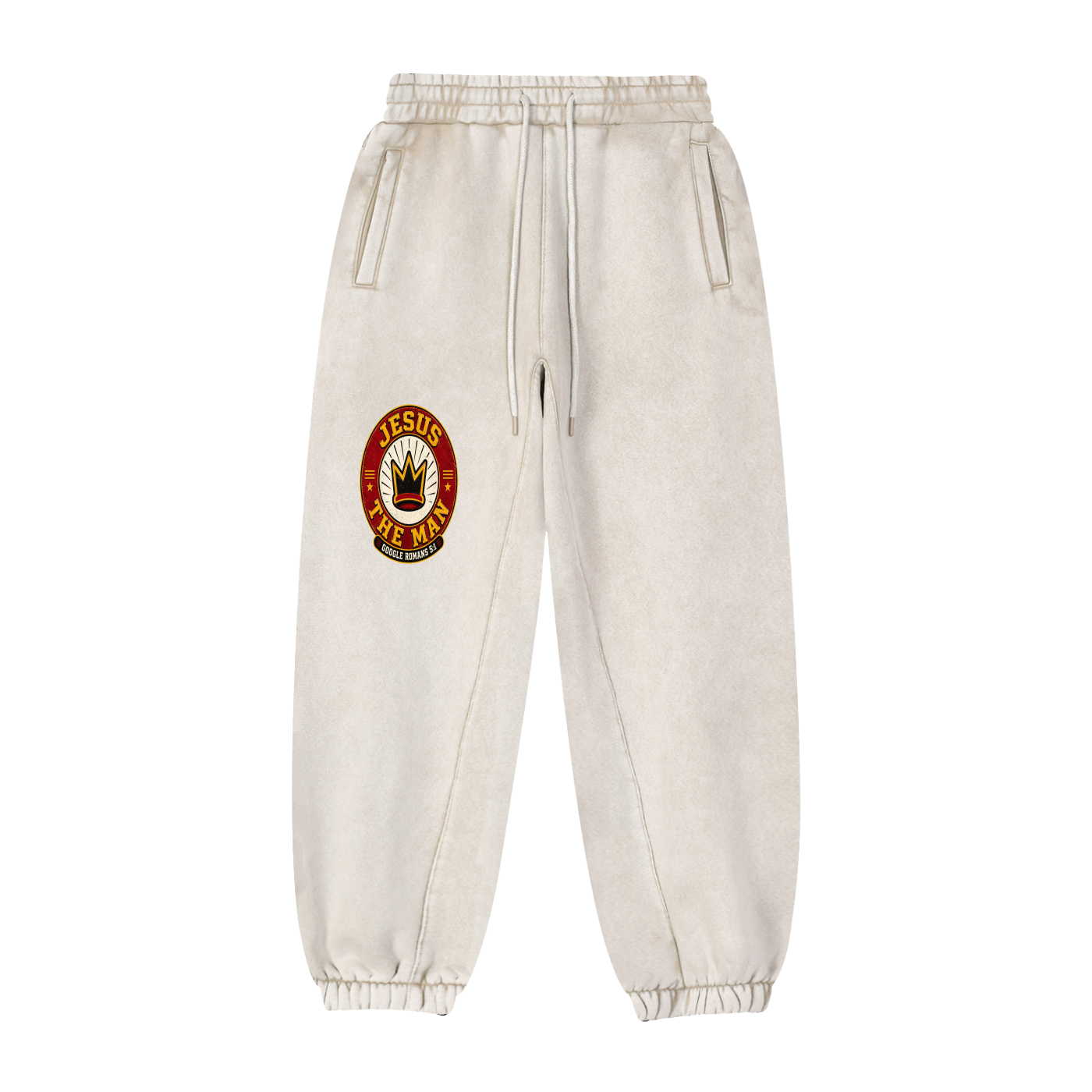 The Jesus man Google Romans 5:1 Sweatpants