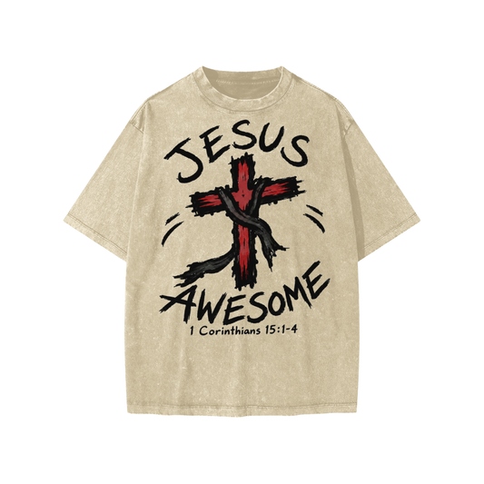 Jesus awesome cross Kids' T-Shirt