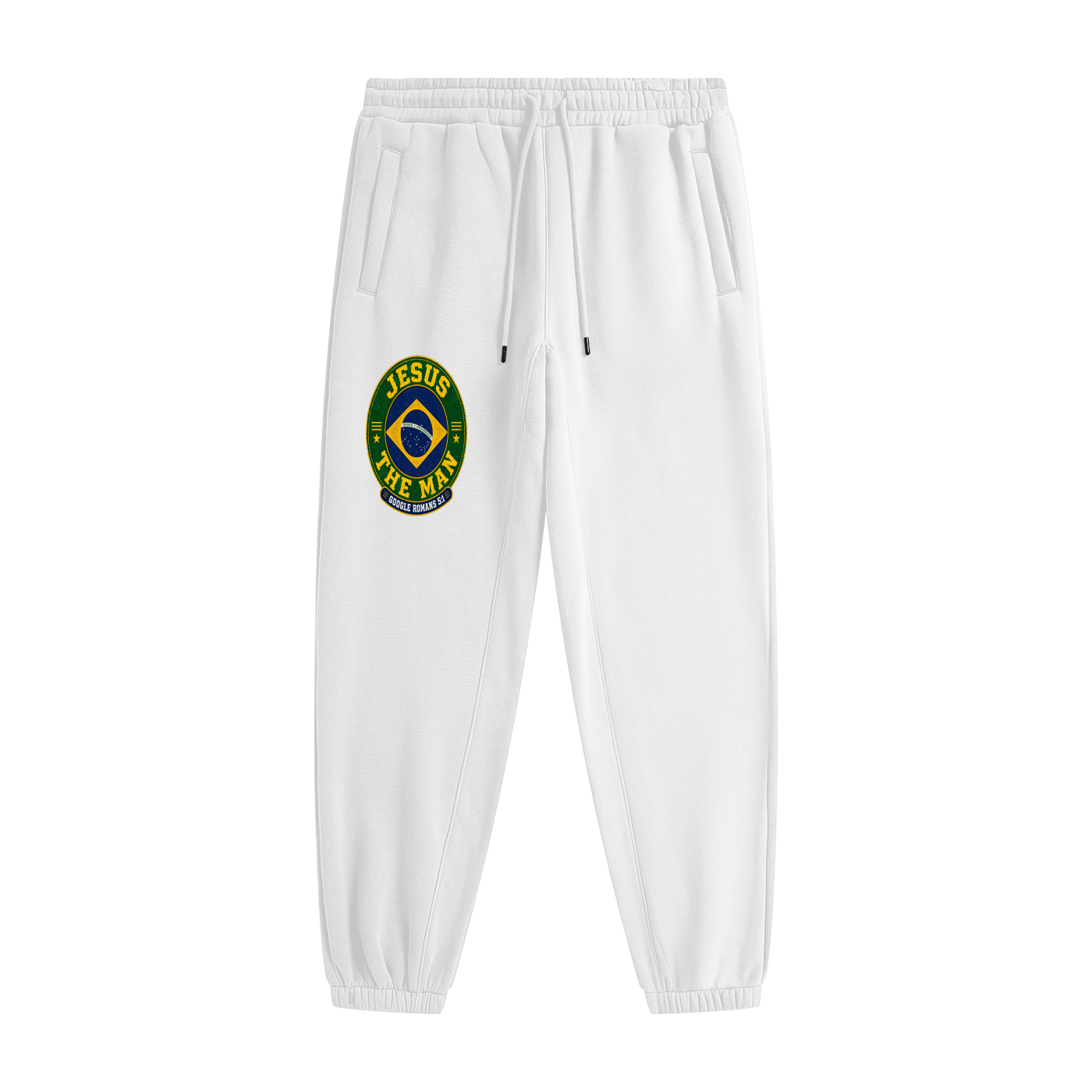 Jesus The Man google Romans 5:1 Brazil style joggers