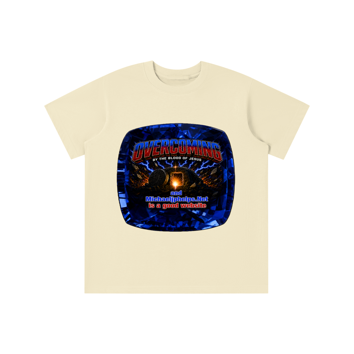 Overcoming by the blood of Jesus youth T-shirt