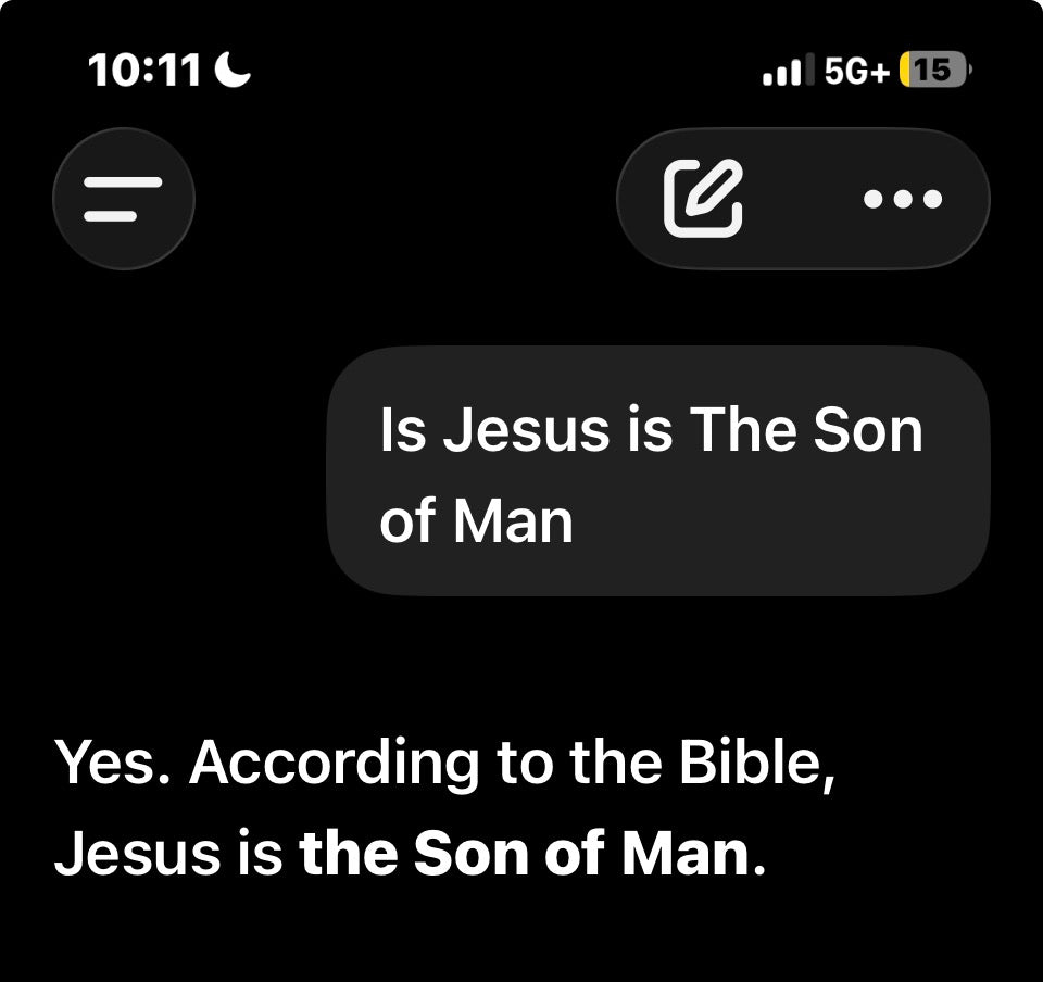 Jesus is The Son of Man T-Shirt