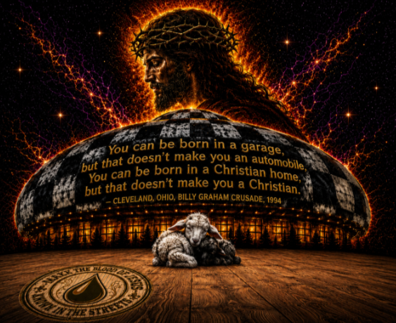 Billy Graham Quote on a Spaceship T-Shirt
