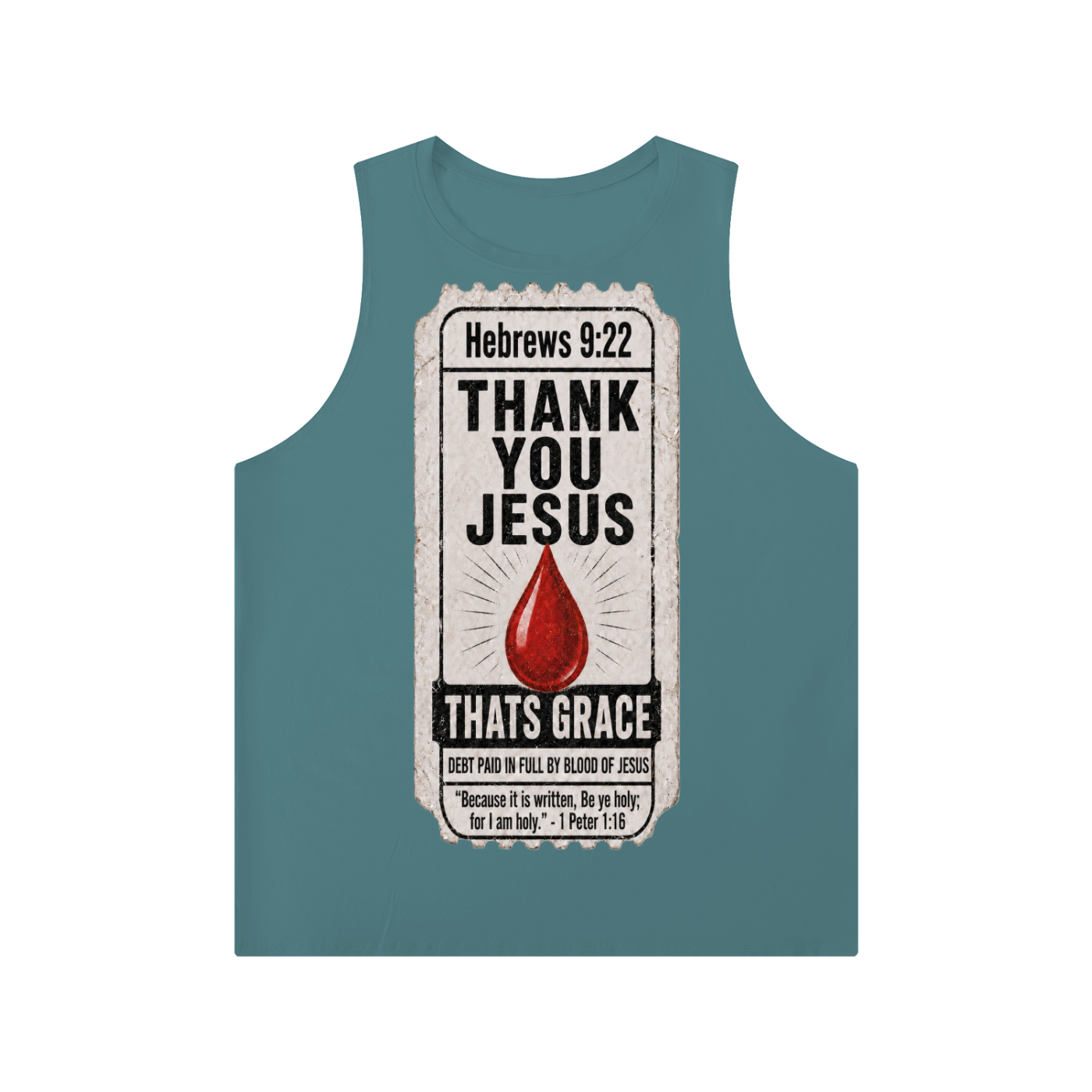 Men's Solid Color Crewneck Tank Top