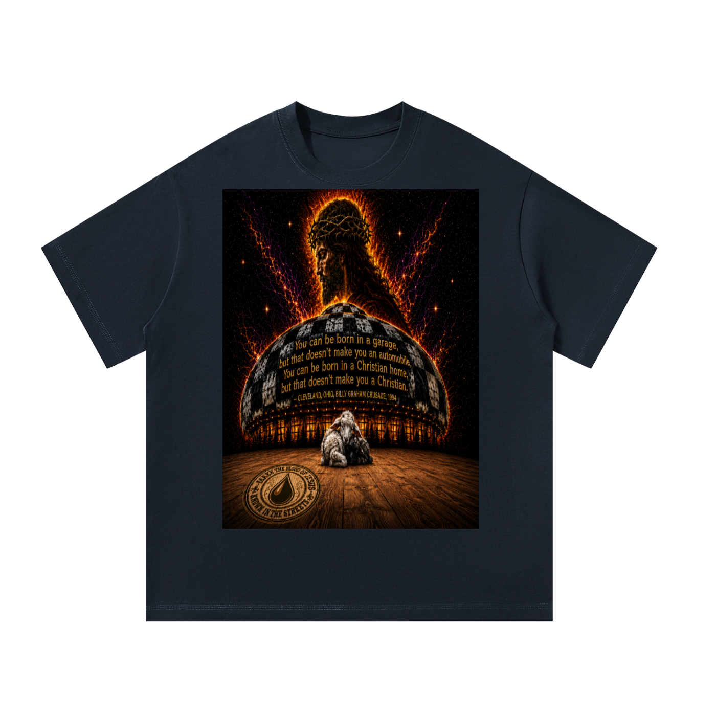 Billy Graham Quote on a Spaceship T-Shirt