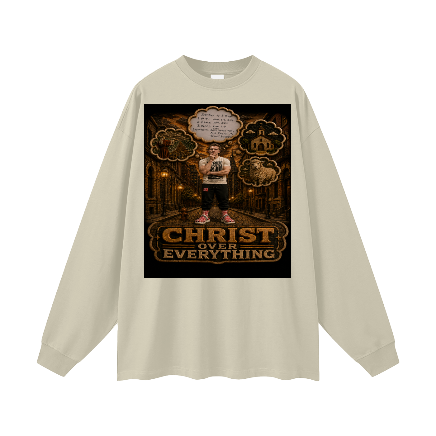 Jesus over Everything Sleeve T-Shirt