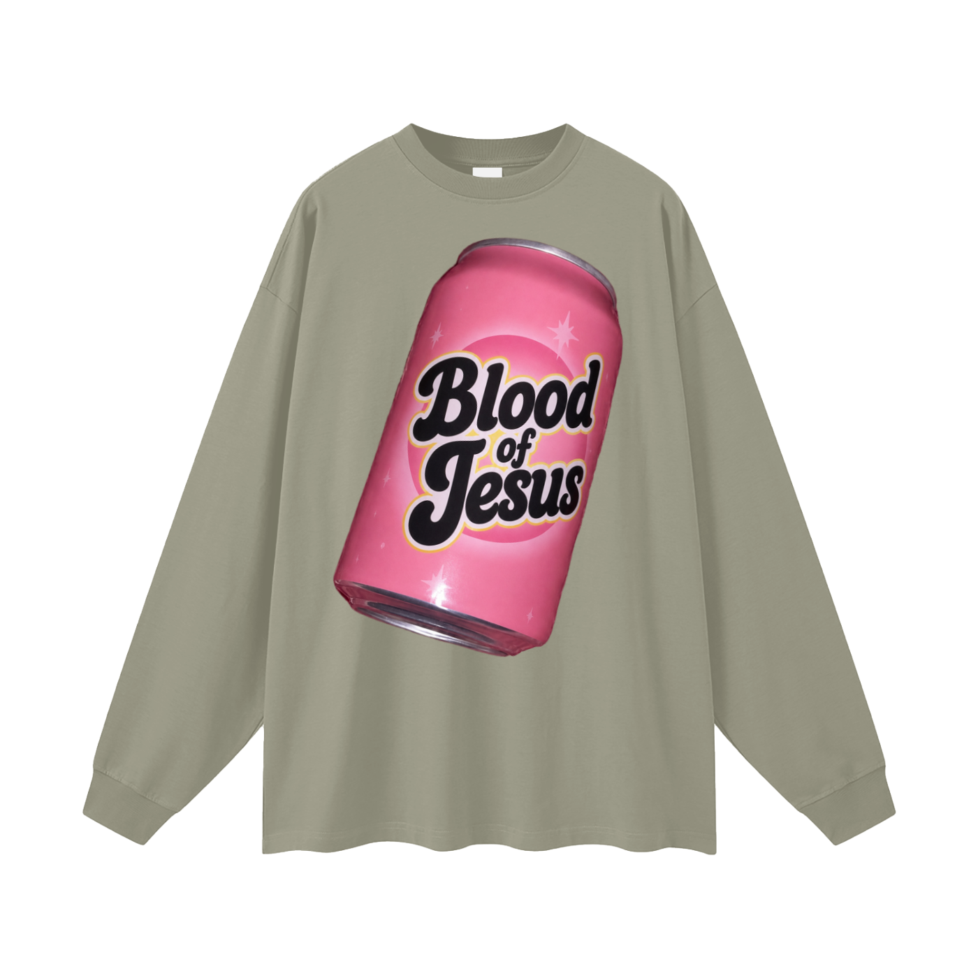 Blood of Jesus can Long Sleeve T-Shirt