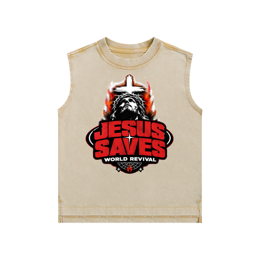 Jesus Saves World Revival Kids' Tank Top