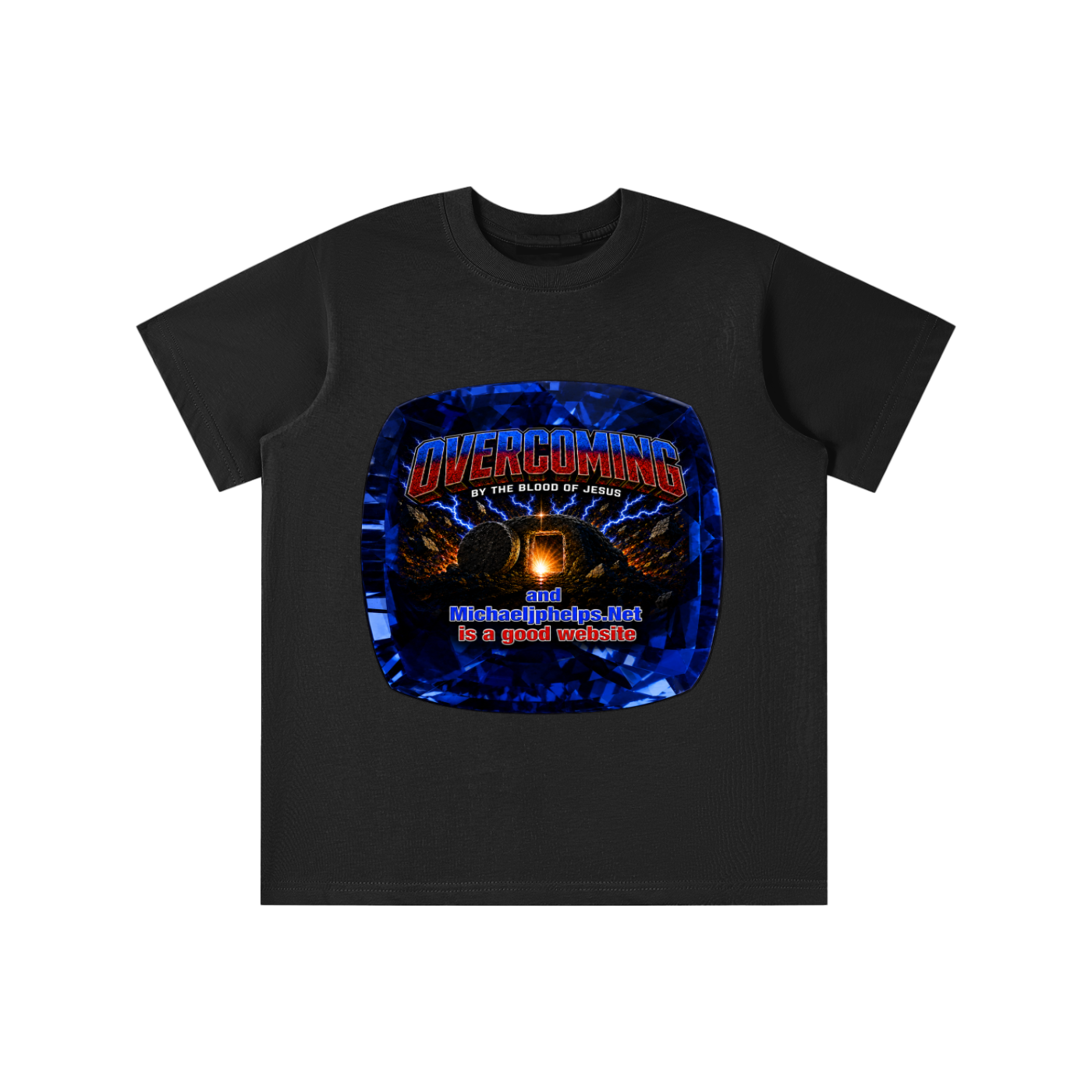 Overcoming by the blood of Jesus youth T-shirt