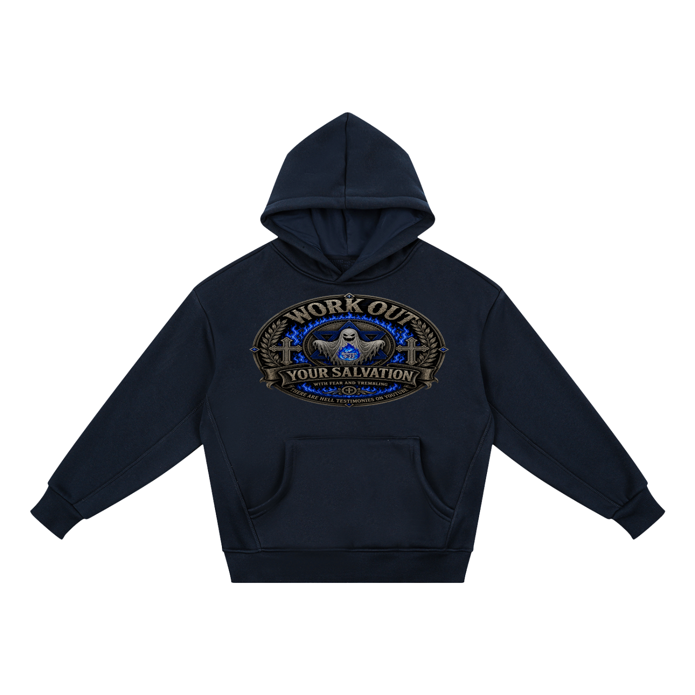 Workout salvation with fear and trembling Fleece youth Hoodie