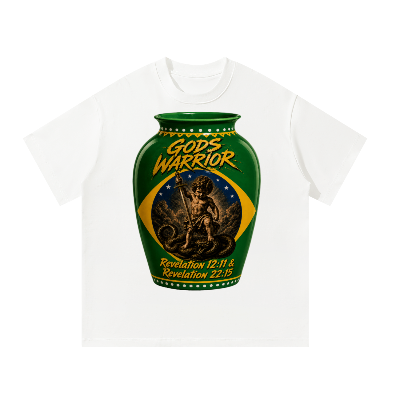 vase T-Shirt Gods Warrior T-shirt