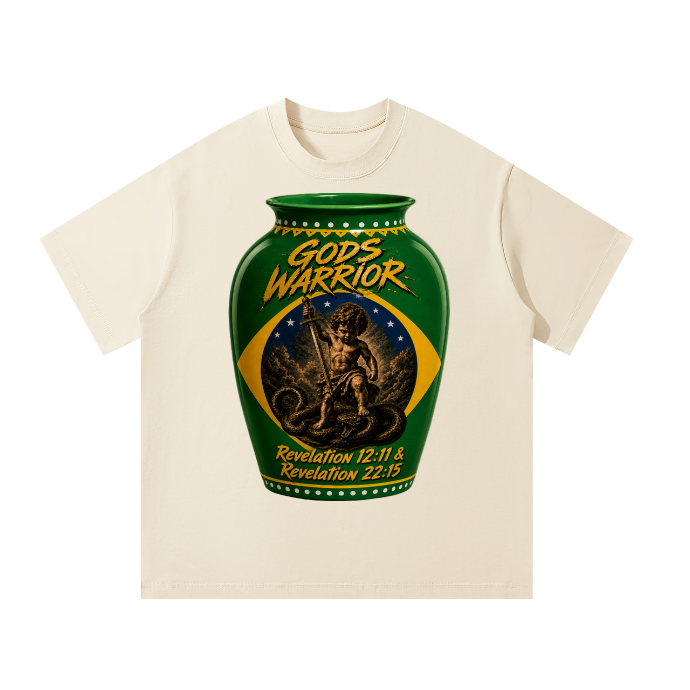 vase T-Shirt Gods Warrior T-shirt