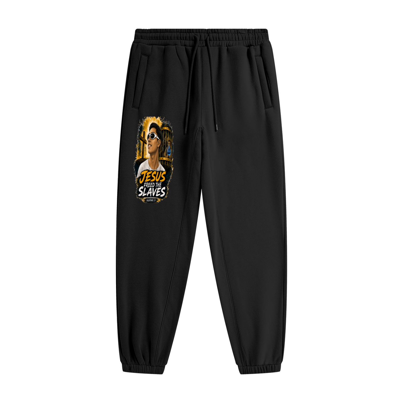 Jesus freed the slaves (Galatians 5:1) Joggers