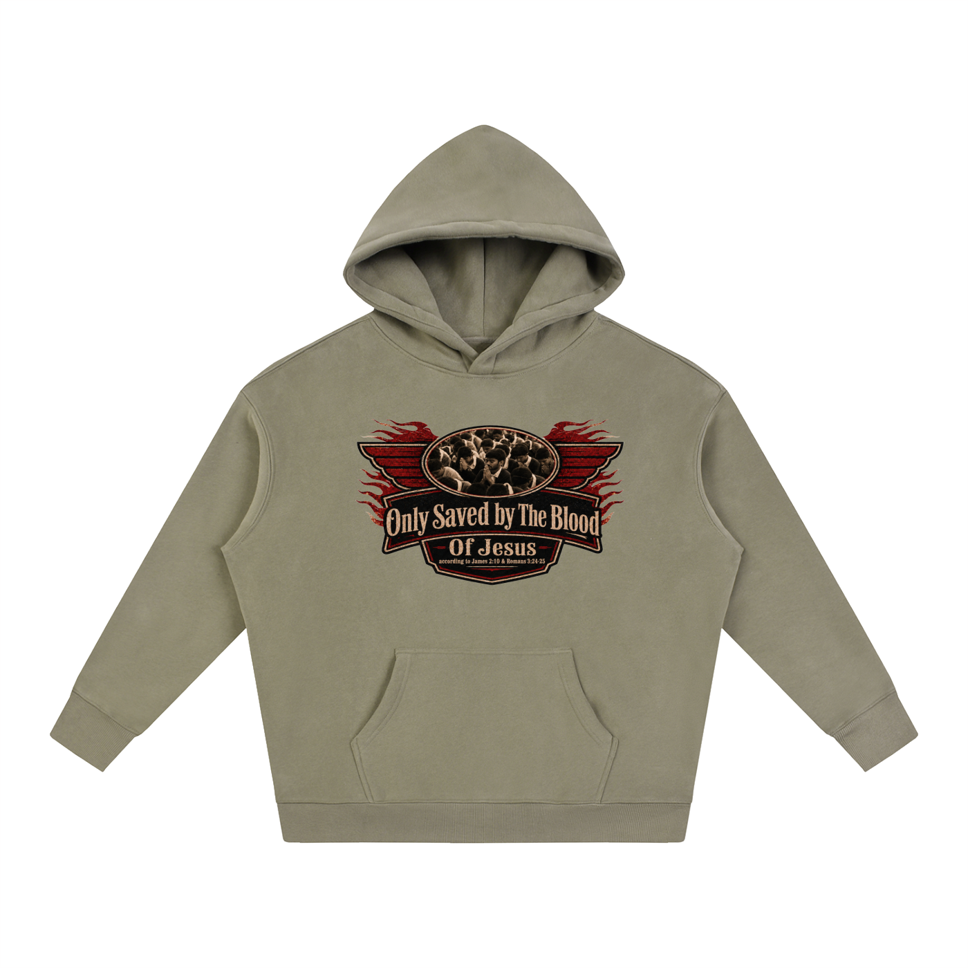 Only saved by the blood of Jesus Hoodie