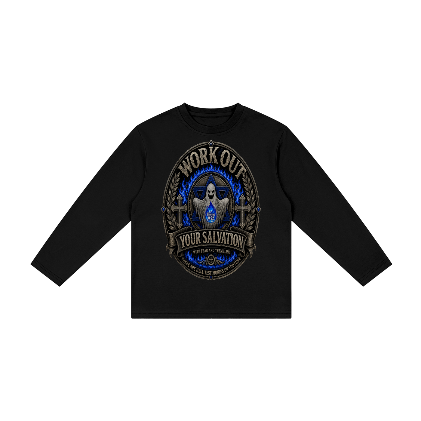 Workout salvation with fear and trembling youth Long Sleeve T-Shirt