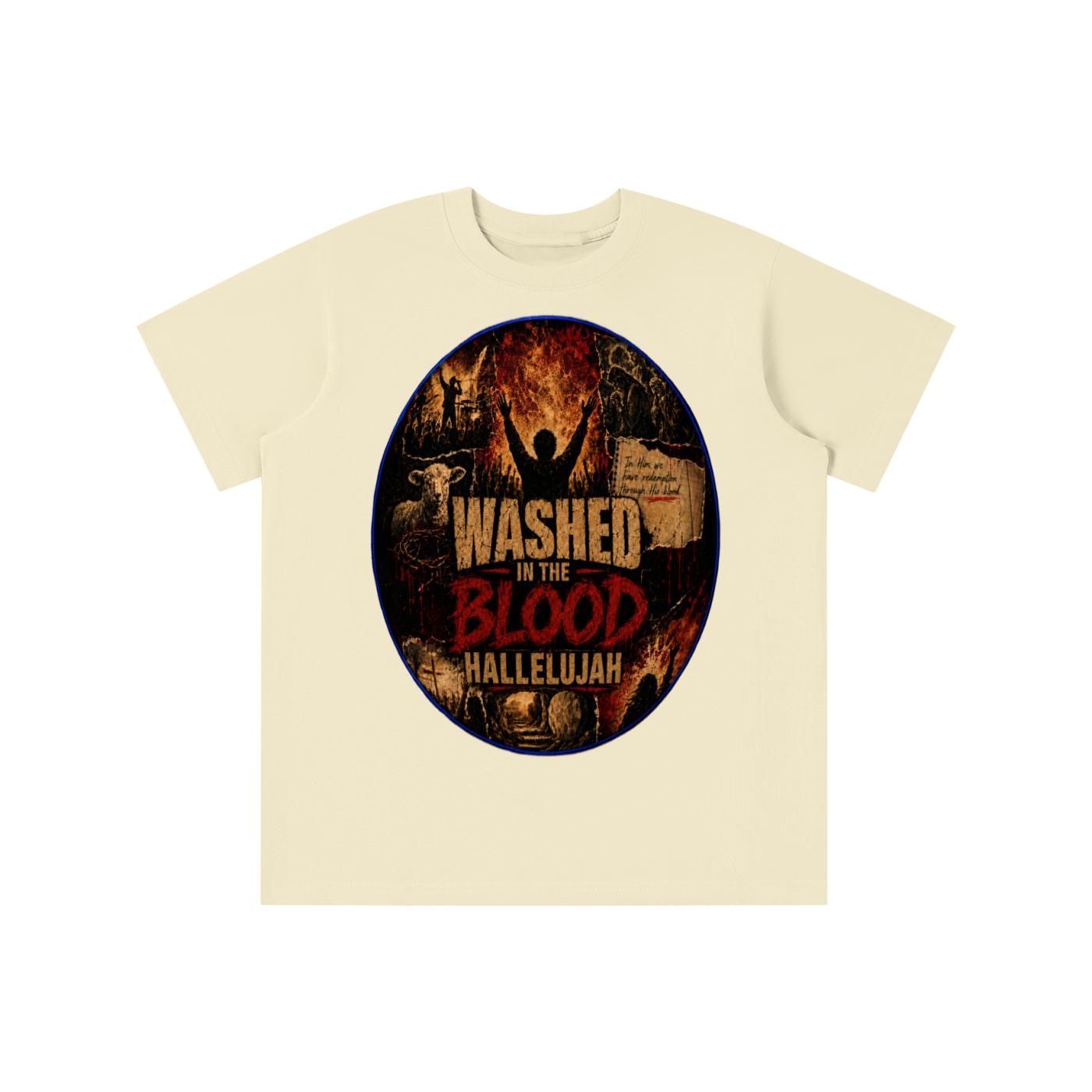Washed in the blood of Jesus youth T-shirt