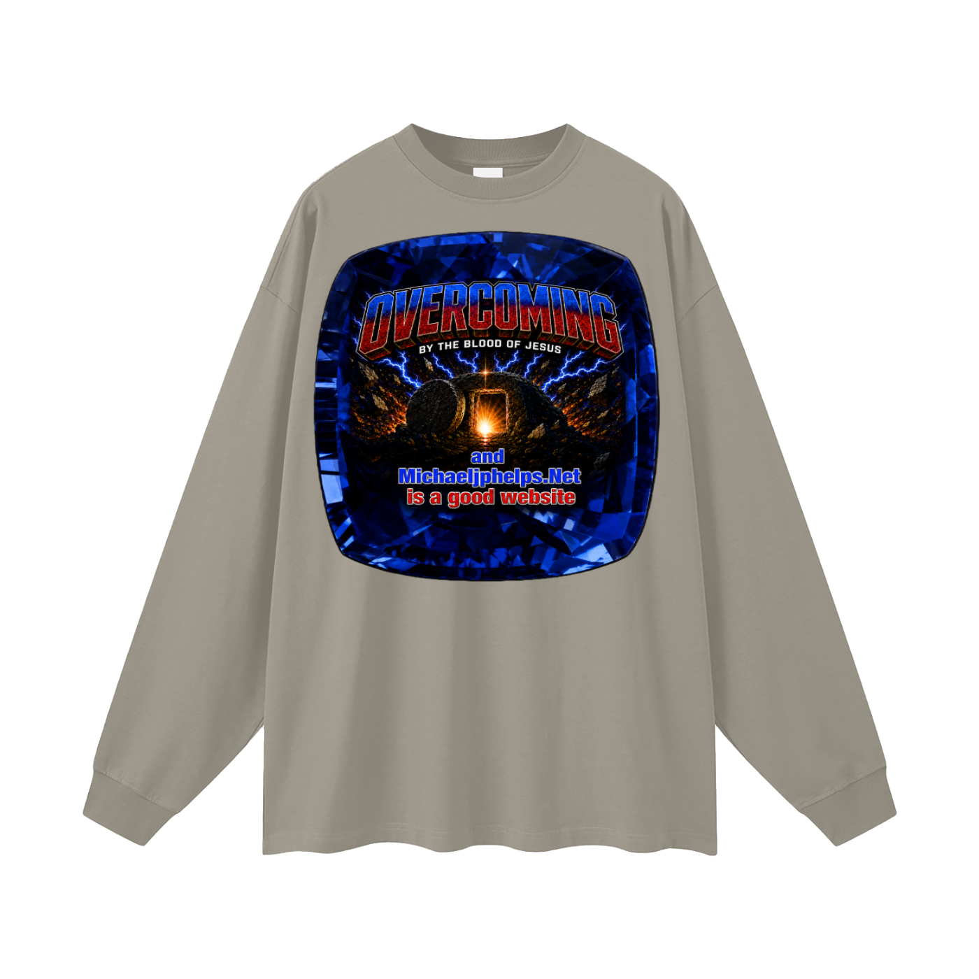 Overcoming by the blood of Jesus Long Sleeve T-Shirt