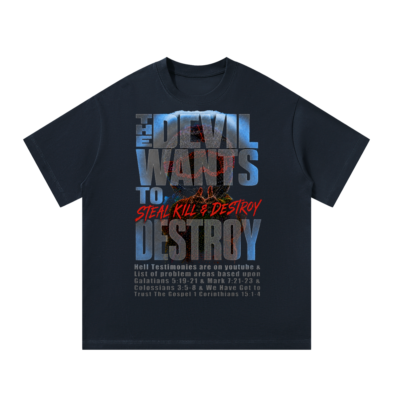 The devils plan on a T-Shirt