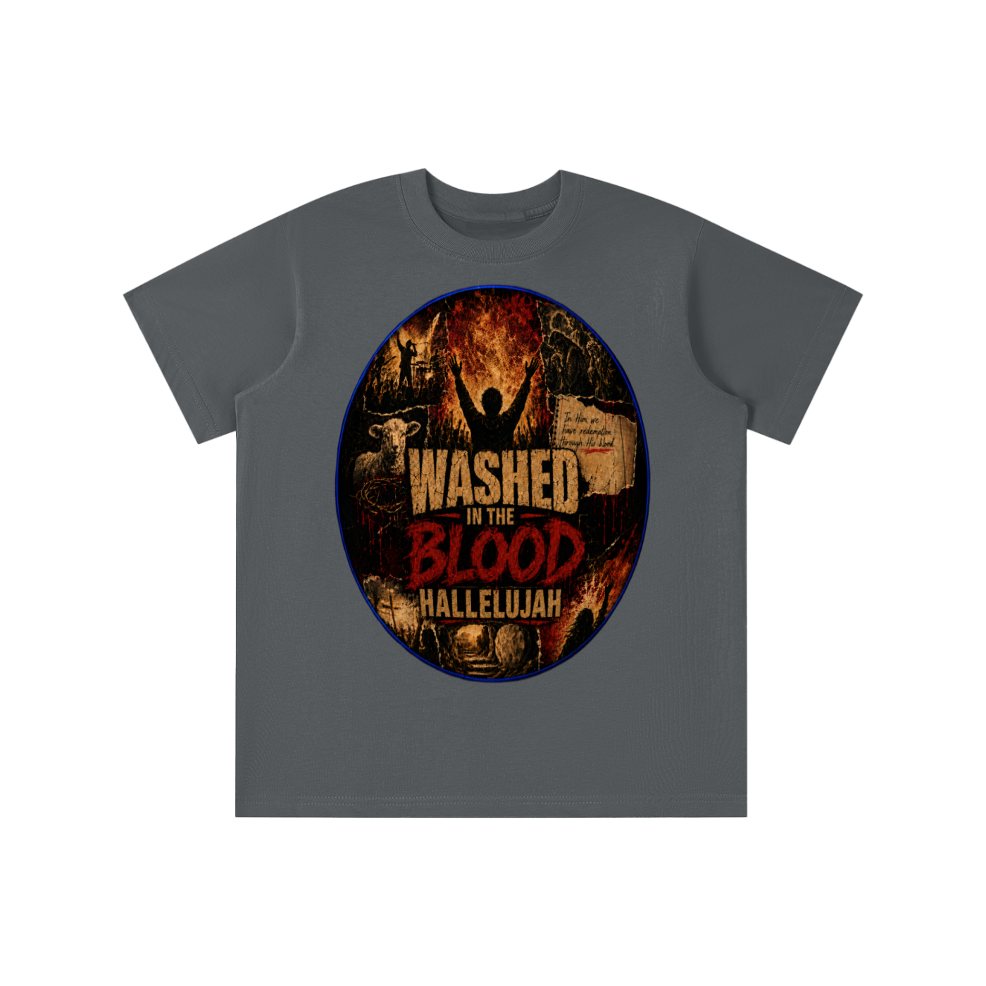 Washed in the blood of Jesus youth T-shirt
