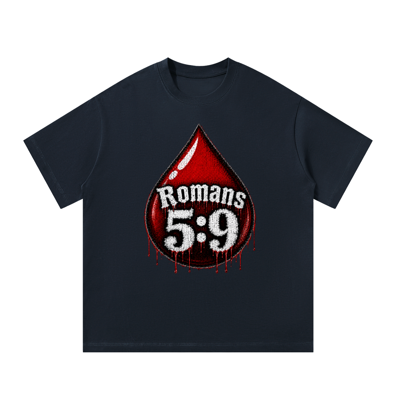 Romans 5:9 blood emoji T-Shirt