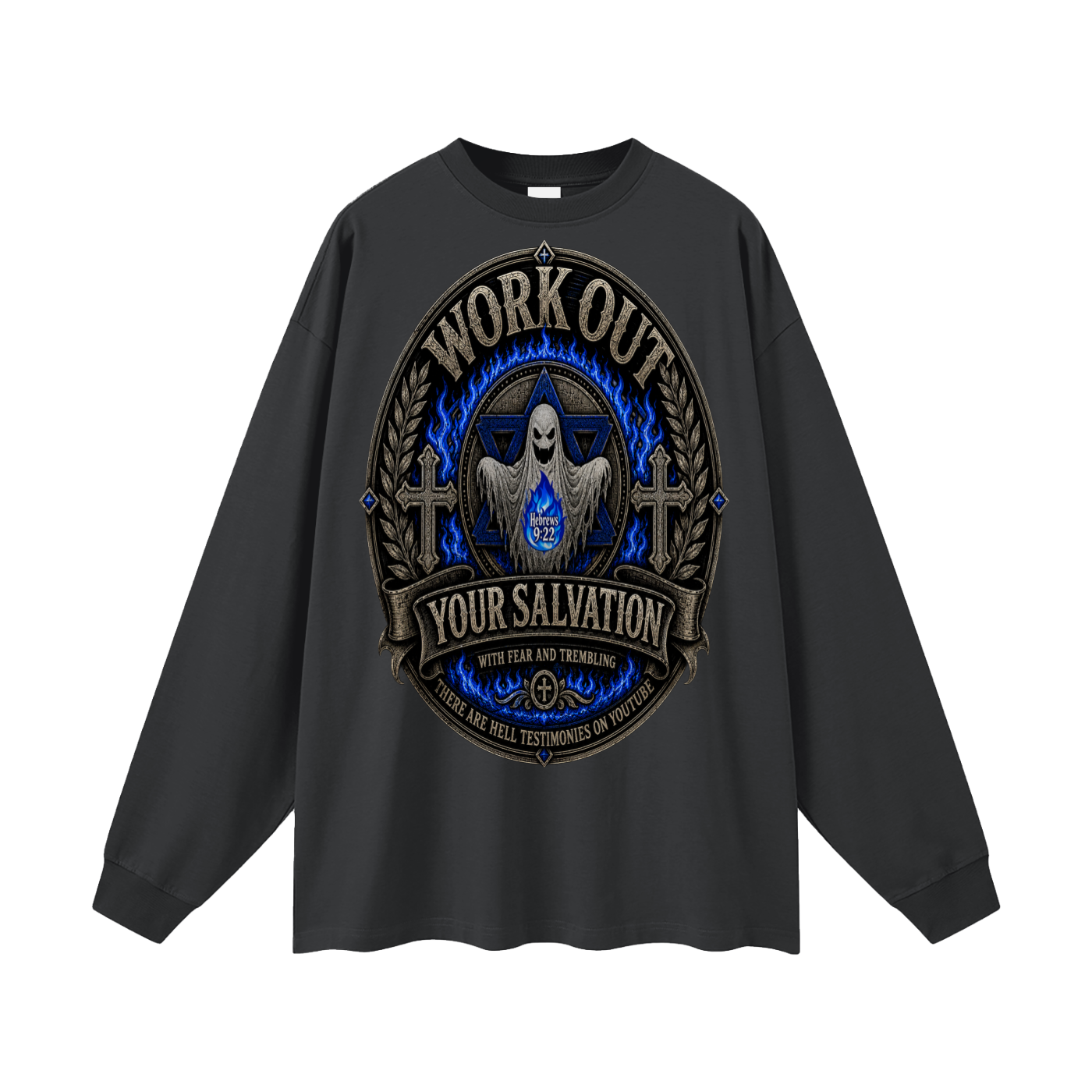 Hebrews 9:22 inspired Long Sleeve T-Shirt