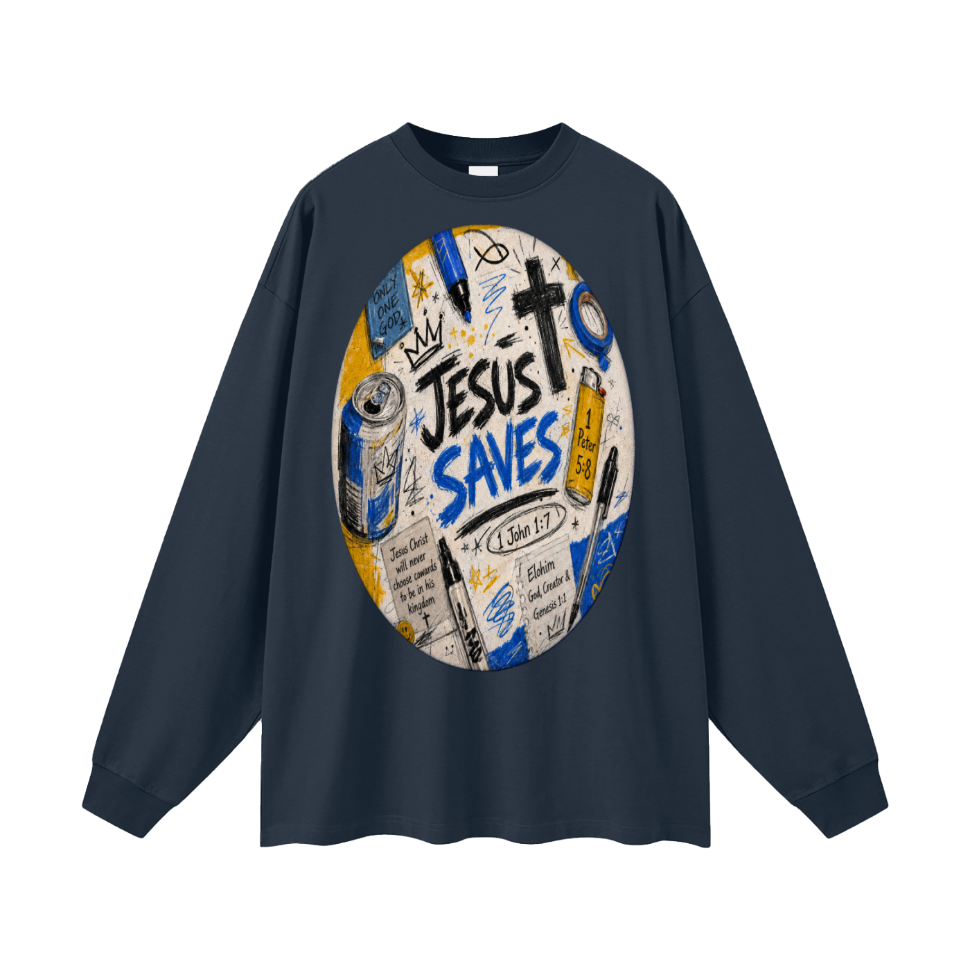 Jesus saves  Long Sleeve T-Shirt