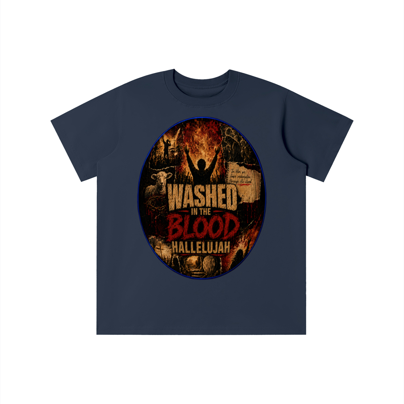 Washed in the blood of Jesus youth T-shirt