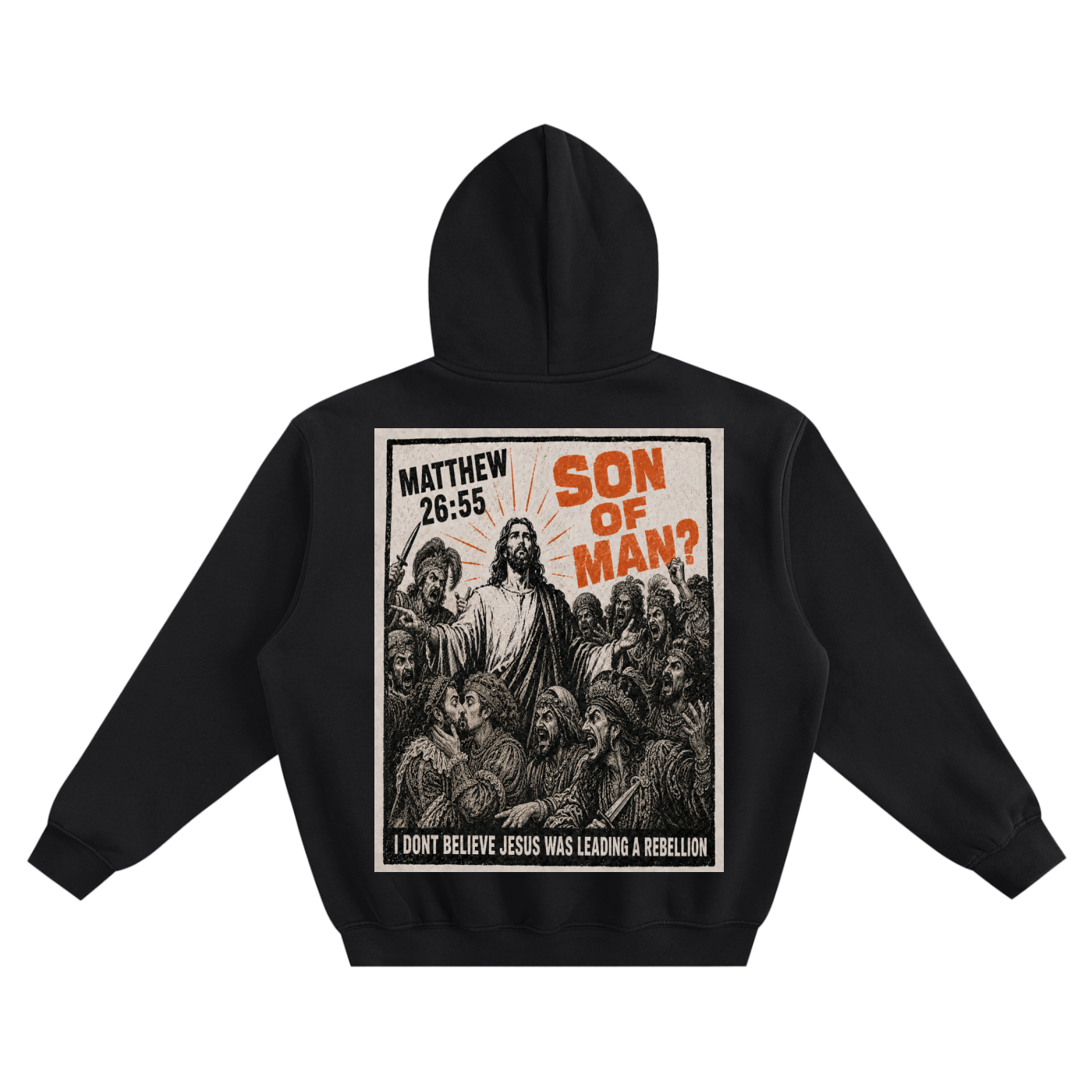 Jesus was not leading a political rebellion against Rome according to ChatGPT 
Hoodie