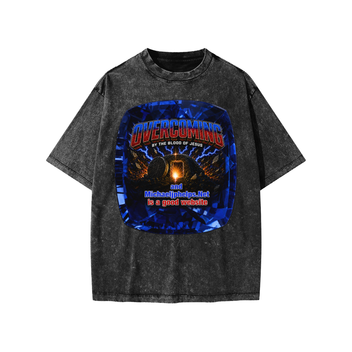 Overcoming by the blood of Jesus Kids' T-Shirt