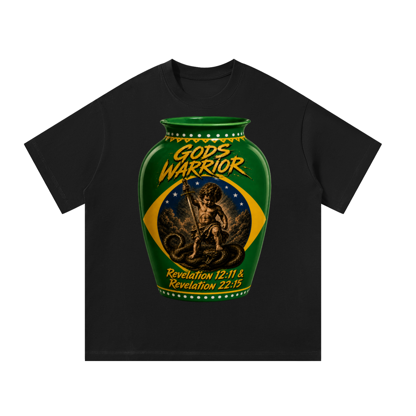 vase T-Shirt Gods Warrior T-shirt