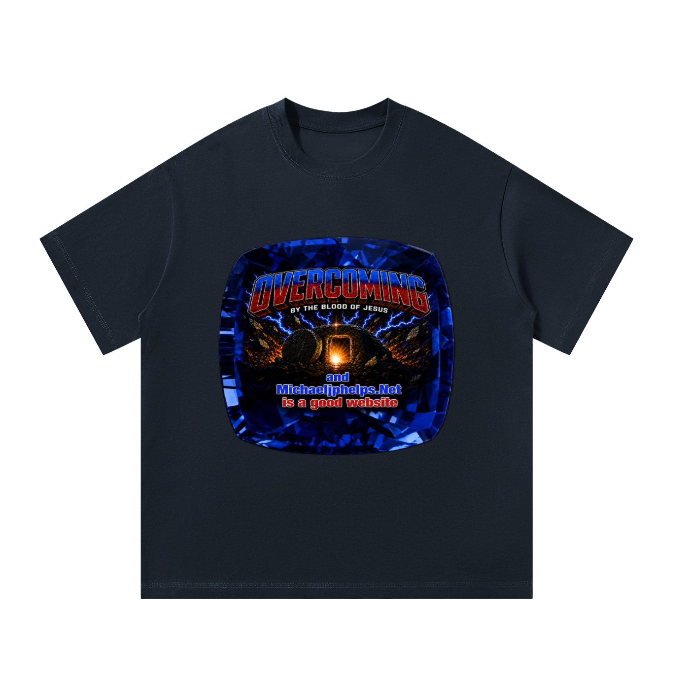 Overcoming by the blood of Jesus T-Shirt