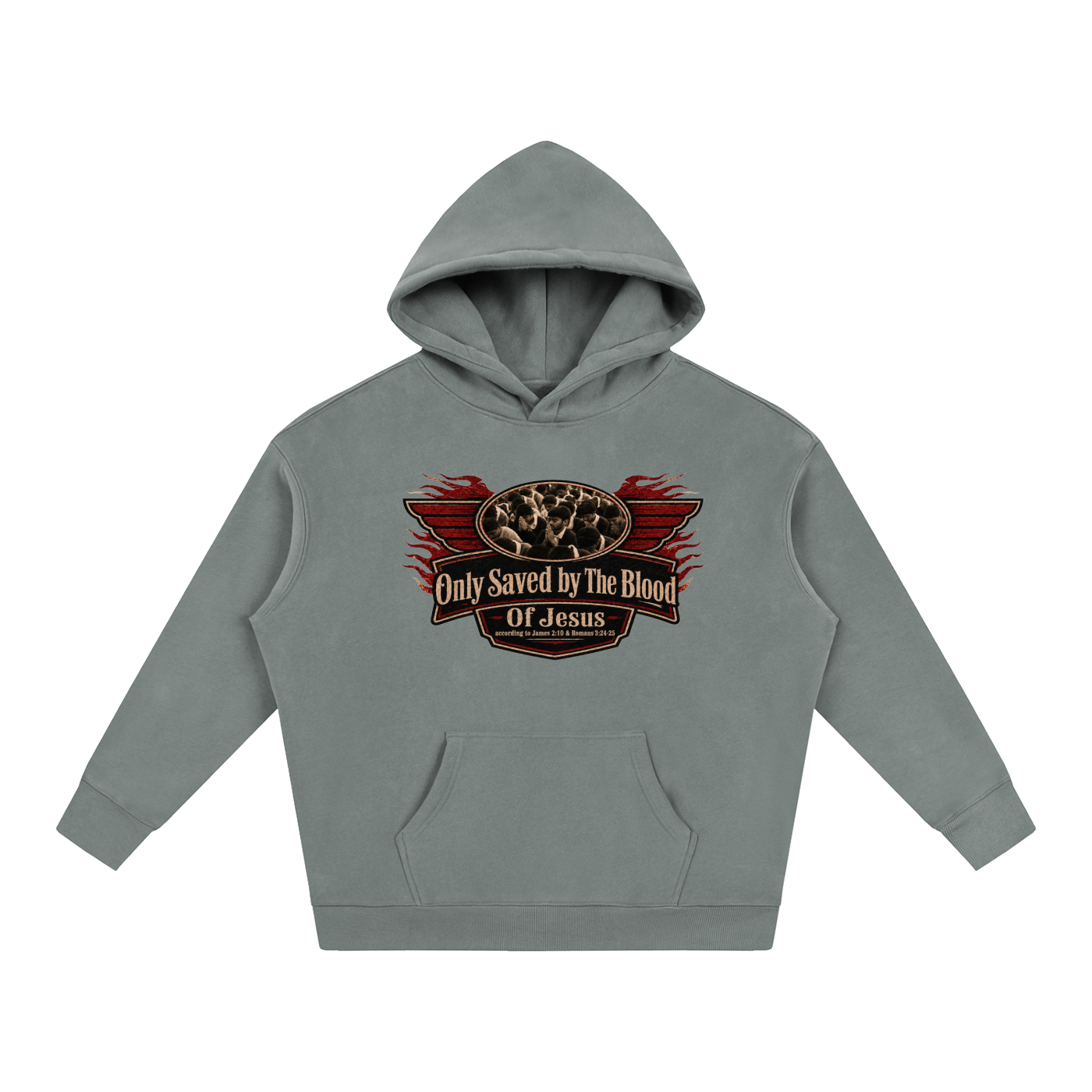 Only saved by the blood of Jesus Hoodie