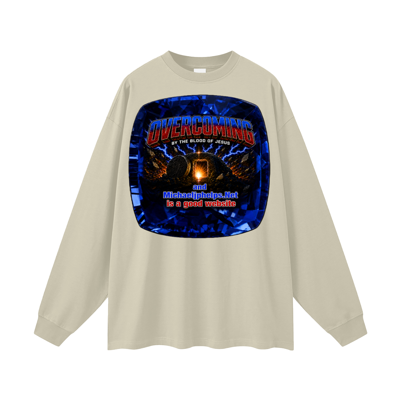 Overcoming by the blood of Jesus Long Sleeve T-Shirt