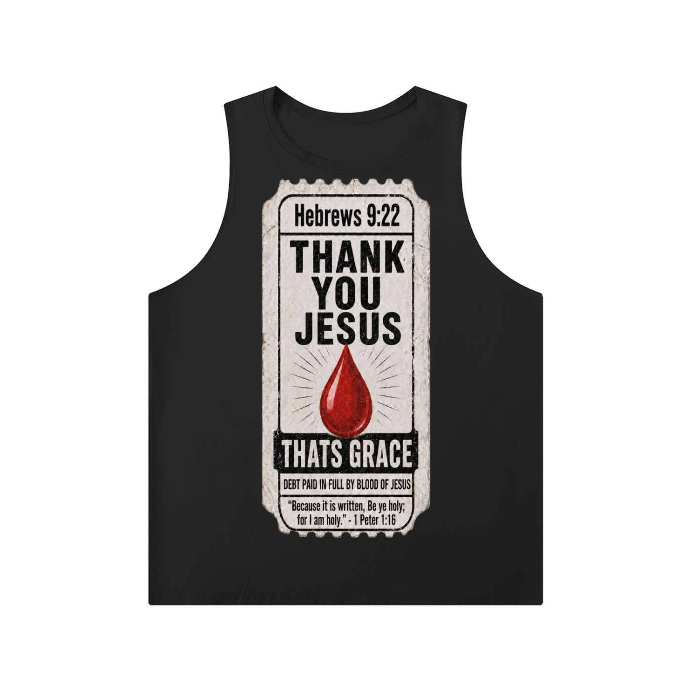 Men's Solid Color Crewneck Tank Top
