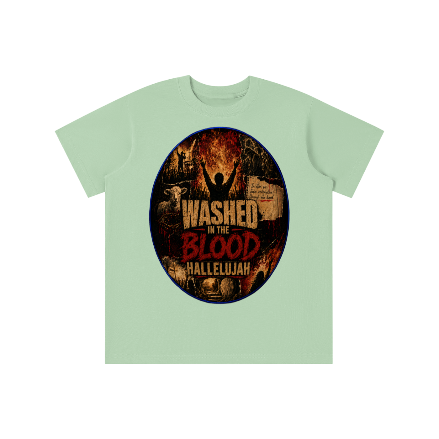 Washed in the blood of Jesus youth T-shirt