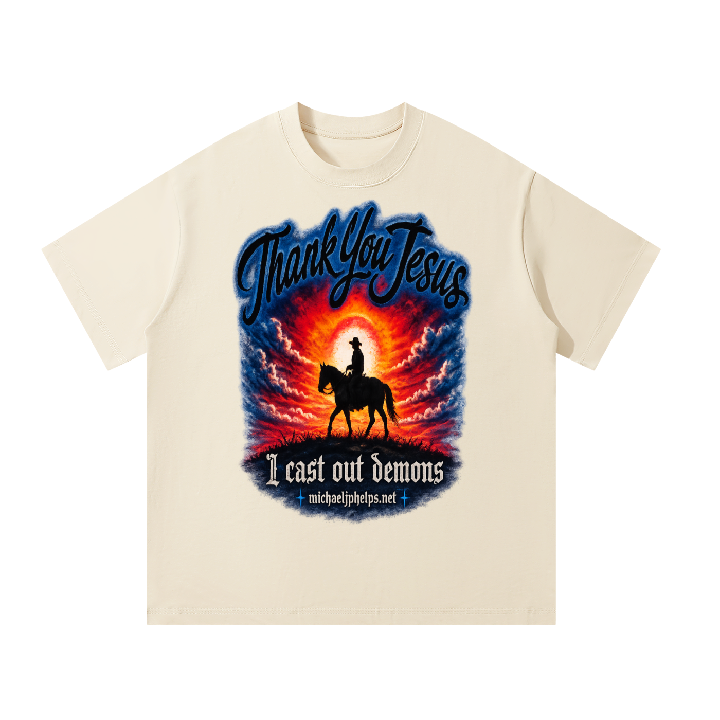 Thank You Jesus I cast out demons Michaeljphelps.Net T-Shirt