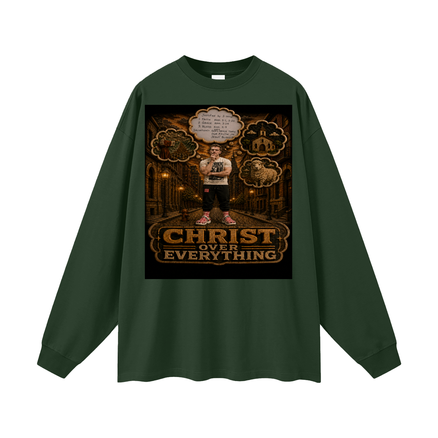 Jesus over Everything Sleeve T-Shirt