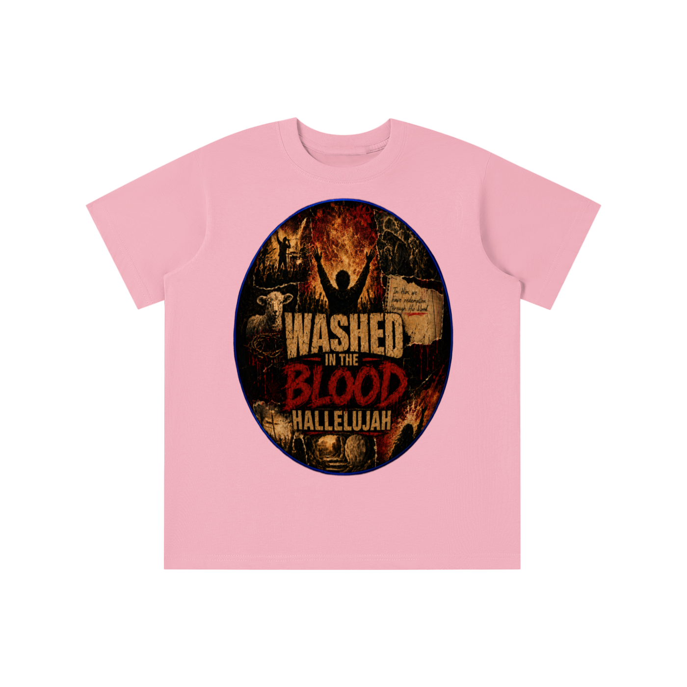 Washed in the blood of Jesus youth T-shirt